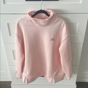 Adidas Women's Soft Pink Turtleneck Sweater